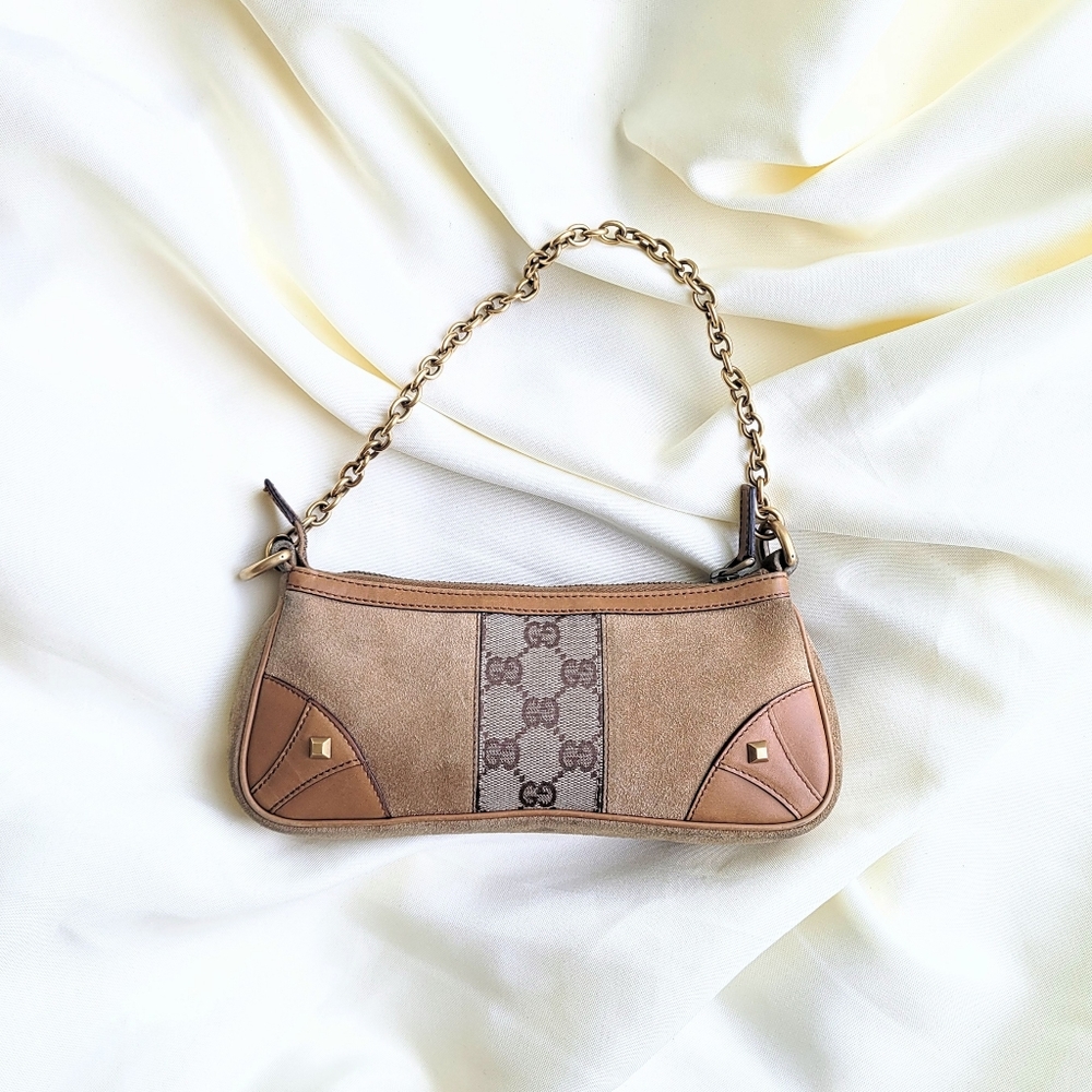 🍯GUCCI SUEDE CHAIN POCHETTE🍯